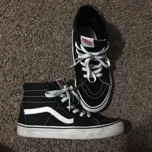 black old skool high top vans